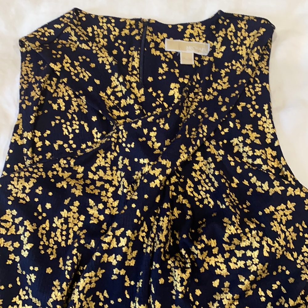 Michael Michael kors navy and gold mini dress - Picture 3 of 5